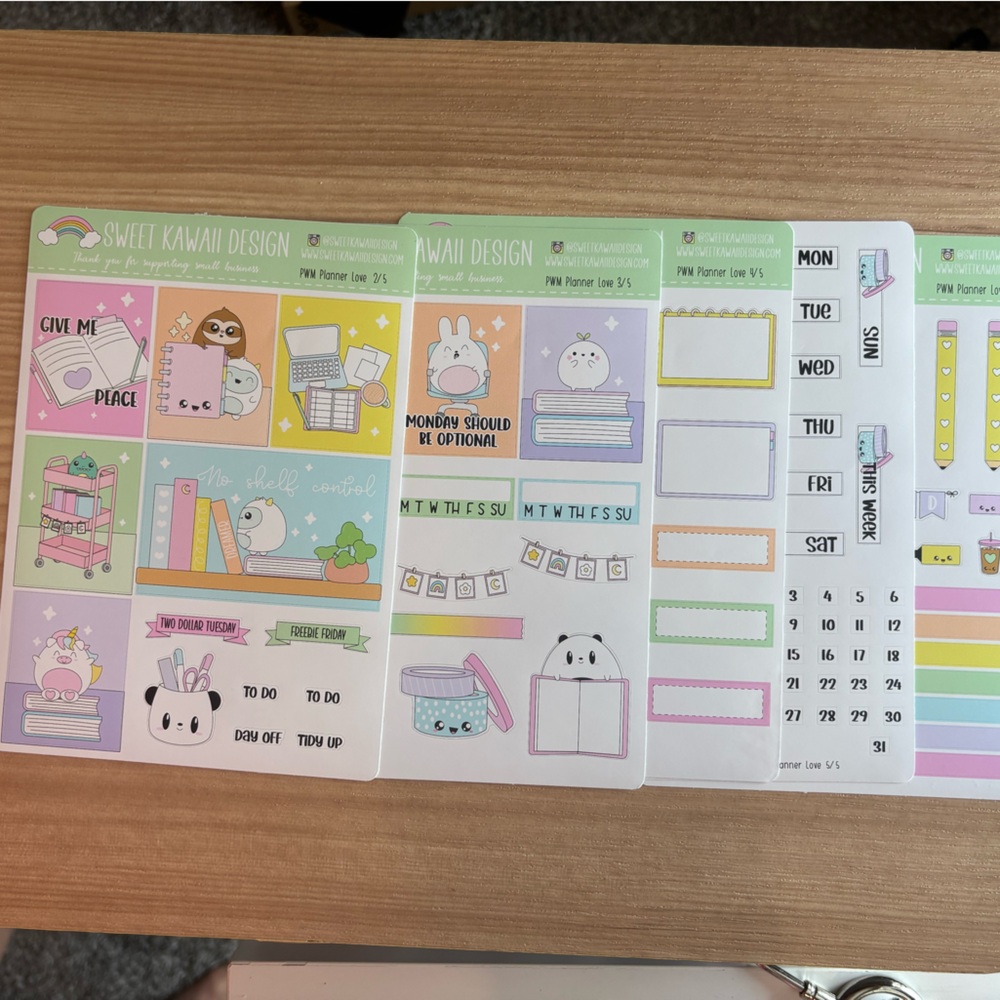 Lot of 7 full sized vertical sticker kits